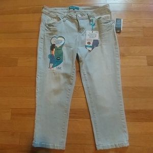 Light Wash Crop Jeans